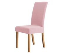 Gerrit Stretch Chair Covers for Dining Room,High Back Chair Covers Stretch Spandex Fabric,Washable Chair Protector,Pink,2pcs
