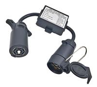 GeRRiT Trailer Light Converter,USA To EU Trailer Light Converter US 7-Way Blade Socket To EU 7-Pin Round Plug-1