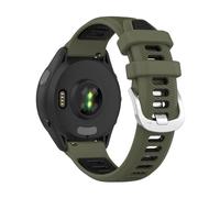 GerRit yzw6688 18 20 22mm watch band Compatible with Forerunner 265 255 bracelet official buckle strap Compatible with 255s 265s 245 645 55 158(Color:Ag,Size:Vivoactive 4S)