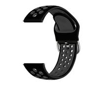 GerRit yzw6688 22mm Watchbands Compatible with watch color sport Strap Quick Release Silicon Wristband Compatible with Watch S1 Active/Watch Color2(Black grey)