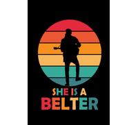 Gerry Cinnamon Notebook: She's a Belter Gerry Wide Ruled, 6x9, 100 Pages | Best gift for music lovers, Perfect present for Gerry Cinnamon fans (Composition Notebooks)
