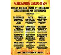 Gerry Cinnamon Reading Leeds 2024 A3 A4 Print Poster Wall Art Home Decor Album Gift Present Photo Living Room Dining Room Bedroom Hall Loft Office Unframed (A4)