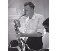Gerry Mulligan, New York, 1950s - Mini Jazz Poster/Book Clipping & Card Frame