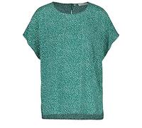 GERRY WEBER Edition Women's Casual Fit Blouse, Grün/Ecru/Weiss Druck, 40