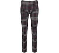 GERRY WEBER Edition Women's Slim fit Pants, Grey/Purple/Pink Check, 10