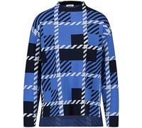 Gerry Weber Women's 35701 Sweater, Blue Patterned, 3 UK