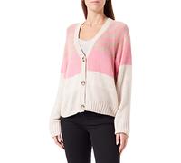 GERRY WEBER Women's 830024-35706 Knitted Jacket, Ecru/White/Purple/Pink Curling, UK 20