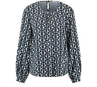 GERRY WEBER Women's 965007-31442 Blouse, Ecru/Weiss/Blau Druck, 38