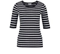 Gerry Weber Women's 978015-35700 Sweater, Blue/Ecru/White Rings, 22