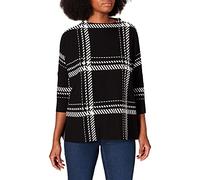 Gerry Weber Women's Pullover 3/4 Sleeves Sweater, Black/Cream, S