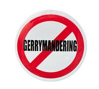 Gerrymandering Anti Political Protest Button Pinback Large 2.25 Inch Diameter Pin