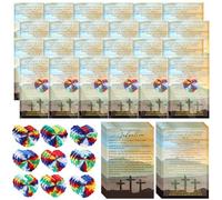 Gersoniel 100 Set VBS 2025 Plan of Salvation Gifts The Romans Road to Salvation Bookmarks Gospel Tracts Prayer Pocket Cards and Hand Woven Hearts Bulk for Christian Religious Church School