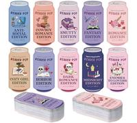 Gersoniel 200 Pcs Funny Book Club Soda Bookmark Drinks Soda Pop Ticket Designed Reading Tracker, Reader Pop Dark Romance Reading Accessory Bookish Clip Gifts for Book Lover Women Men School Library