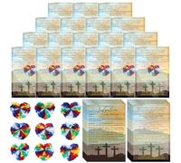 Gersoniel 50 Set VBS 2025 Plan of Salvation Gifts The Romans Road to Salvation Bookmarks Gospel Tracts Prayer Pocket Cards and Hand Woven Hearts Bulk for Christian Religious Church School