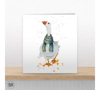 Gertie Goose Watercolour Christmas Card By Elizabeth Grant