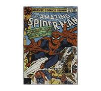 Gertmenian Marvel Licensed Indoor Kids Area Rug - 4x6 Large, Nonslip, Ideal for Living Room, Bedroom, Game Room, Classroom, or Playroom - Spiderman Retro Comic Superhero, Multicolor, 47327