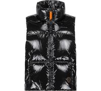 Gertrude - Insulated sleeveless shiny jacket in natural down - Galilee Black for Women - Size M\/L Black M\/L