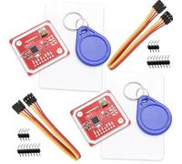 GERUI 2 pcs PN532 NFC RFID Module, V3 Kit Reader Near Field Communication Reader Module Kit I2C SPI HSU, Near Field Communication Reader Module Kit I2C with S50 White Card, Key Card Compatible with