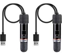 GERUI 2PCS USB Aquarium Heater 10 W Mini Aquarium Heating Rod with Thermostat,