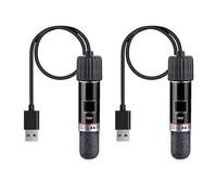 GERUI 2PCS USB Aquarium Heater 10 W Mini Aquarium Heating Rod with Thermostat, Thermostat Aquarium Turtle Heater for Small Aquariums for Salt Water and Freshwater