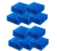 GERUI Aquarium Activated Carbon Sponge, Aquarium Filter Sponge, Bioflow Super, for Juwel Compact/H/Bioflow 3.0 and for Juwel Bioflow 6.0 (Blue) (L-Fine-10pcs)