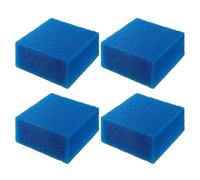 GERUI Aquarium Activated Carbon Sponge, Aquarium Filter Sponge, Bioflow Super, for Juwel Compact/H/Bioflow 3.0 and for Juwel Bioflow 6.0 (Blue) (M-Fine-4pcs)