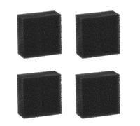 GERUI Aquarium Filter Sponge, Aquarium Activated Carbon Sponge, Bioflow Super, for Bioflow 3.0 Compact and for Bioflow 6.0/Standard/H (Black) (L-4 Pieces)