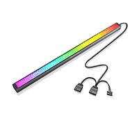 GERUI ARGB Case Light Strip 5v, Sound Effect Synchronous LED Broken Drill, Desktop Computer Case Decorative Lighting, Game Computer Illumination, 29cm