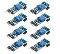 GERUI Pack of 8 TCRT5000 Infrared Reflector Sensor Modules, Digital Light Intensity Sensor Module, Six Wire Interface DC 3.3V-5V