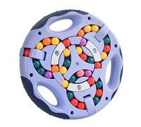 GERUI Rotating Finger Cube Intelligence Games, IQ Game Magic Bean Rotating Cube Toy, Decompression Puzzle Toys for Kids Teens Adults (Blue)