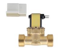 GERUI Solenoid Valve, 3/4 Inch AC 220 V Solenoid Valve Water Inlet Brass Electronic Solenoid Valve Normally Closed Electromagnetic Valve for Water Control (3/4 Inch Solenoid Valve)