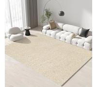 GerUner 120x150cm Large Modern Abstract Rugs Living Room Non-slip Area Rug Short Pile Bedroom Carpet Lightweight Washable Minimalist Floor Carpet for Office Decor, Sand Beige & Speckled Grey