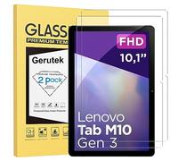 Gerutek [2 pack Lenovo Tab M10 3rd Gen 10.1 inch Screen Protector, Tempered Glass TB-328FU/TB-328XU [Ultra Clear][Anti Scratch][Easy Install][9H] for Lenovo Tab M10 3rd Generation 10.1" 2022