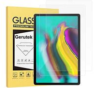 Gerutek 2 Pack Screen Protector for Samsung Galaxy Tab S5e/S6 10.5 inch tablet, SM-T720/T725,SM-T860/865 Tempered Glass Screen Protector [Ultra Clear] [Anti Scratch] [Bubble-Free] for Galaxy S6/S5e