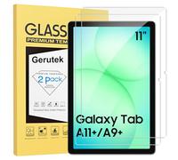 Gerutek Screen Protector for Samsung Galaxy Tab A11 Plus/A9 Plus 11 inch | SM-X230/X235/X210/X216 Tempered Glass Film, Ultra Clear, Impact-Resistant, Anti Scratch,Bubble-Free, Case friendly, 2 pack