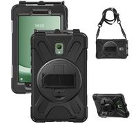Gerutek Shockproof Rugged Case for Samsung Galaxy Tab Active 3/Active 5 | SM-T570/T575/T577 Heavy Duty Tough Case, with 360 Rotating Stand/Hand Strap, Shoulder Strap, S Pen Holder Armoured Cover