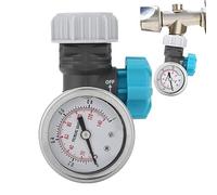 Geruwam Garden Water Regulator, Leak-proof Water Pressure Regulator, Adjustable Pressure Regulator with Pressure Gauge, Garden Hose Water Pressure Regulator, Water Pressure Control Valve