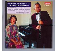 Gervase de Peyer - German Music for Clarinet & Piano [New CD]
