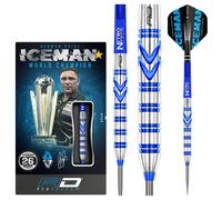 Gerwyn Price Blue Original Tungsten DartsSet 24g,26g Gezzy Iceman Flights&Stems