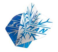 RED DRAGON Yin Yang Double Sided Gerwyn Price Iceman Blue & White Standard Dart Flights 3 Sets Per Pack (9 Dart Flights in total)