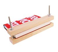 GeryVtee Wooden Bookbinding Press 9.8x1.5inch Large Book Binding Tool Inch Flat Paper Press Machine Padding Press for Home, School, Office DIY Bookbinding