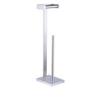 GERZWY Bathroom Free Standing Toilet Paper Holder Toilet Roll Holder for Bath SUS 304 Stainless Steel, Brushed Finish