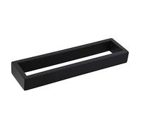 GERZWY Modern Black Towel Holder SUS304 Stainless Steel Towel Hanger Towel Ring for Bathroom Lavatory Wall Mount Contemporary Style HG1706-BK