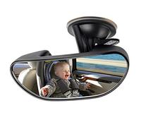 GES Baby Car Backseat Mirror,360 Degree Adjustable Strengthen Suction Cup Baby Safety Rearview Mirror for Clearly View of Infant in Rear Facing Car Seat