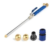 GES Jet High Pressure Washer, High Pressure Hose Nozzle, Pressure Washer Lance, Expandable Garden Hose End, Window Cleaning Sprayer (Blue)