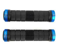 Ges Ring-Lock Handlebar Grips - Black/Blue