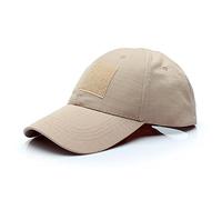 GES Tactical Hat Military Style Mens Army Combat Operators Baseball Cap (Khaki)(Size: 9.5CM)