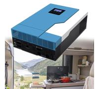 GESAIDES 5500W Hybrid Solar Inverter, 48V DC to 220V AC Inverter, with 110A MPPT Controller, Max PV Input 6KW, 500VDC, for Off-Grid Areas, Home, Office