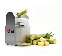 GESAIDES Electric Sugarcane Juicer 750W Sugar Cane Press Machine with 3 Stainless Steel Rollers 300kg/h High Output Sugarcane Juice Squeezer for Commercial & Home with 1 Peeling Knives