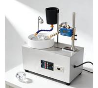 GESAIDES Gem Faceting Machine, 0-3000rpm Adjustable Speed, for Precise Manipulation, Equipped with a Splash Guard & LED Light, Ideal for Beginner Grinding of Gem, Jade